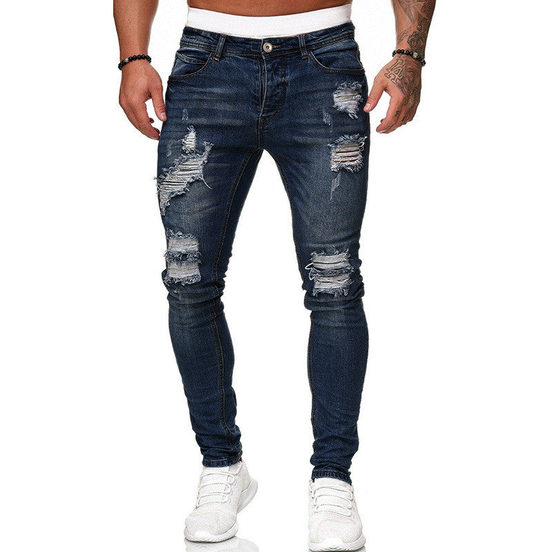 Ripped Tight Jeans slim fit