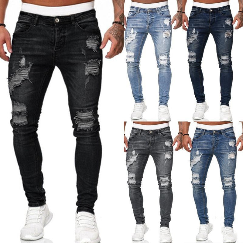 Ripped Tight Jeans slim fit