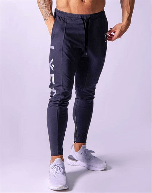 Men's Sports Gym Slim Fitness Jogging Pants Pure Cotton Sweatpants