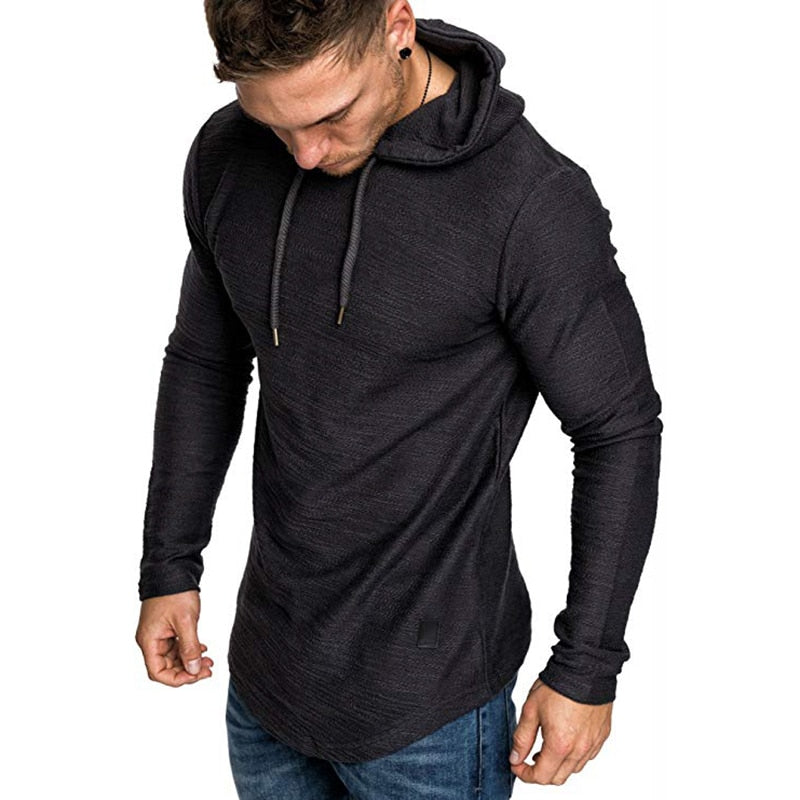 Men's Brand Solid Sweatshirt Hoodie