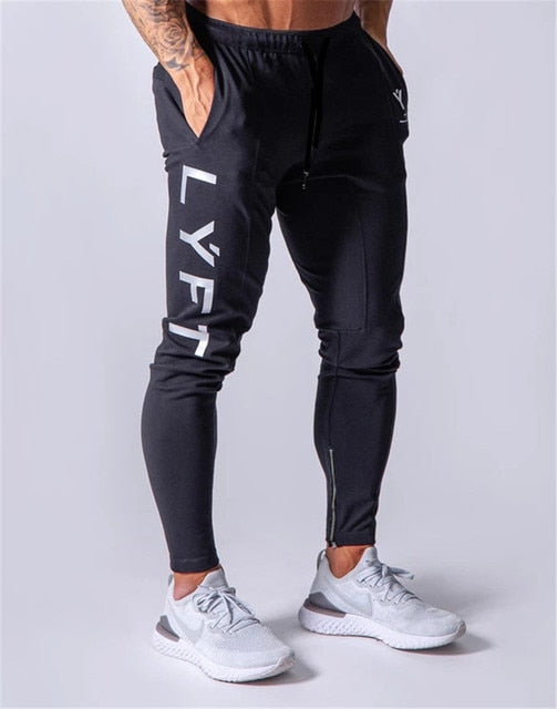 Men's Sports Gym Slim Fitness Jogging Pants Pure Cotton Sweatpants