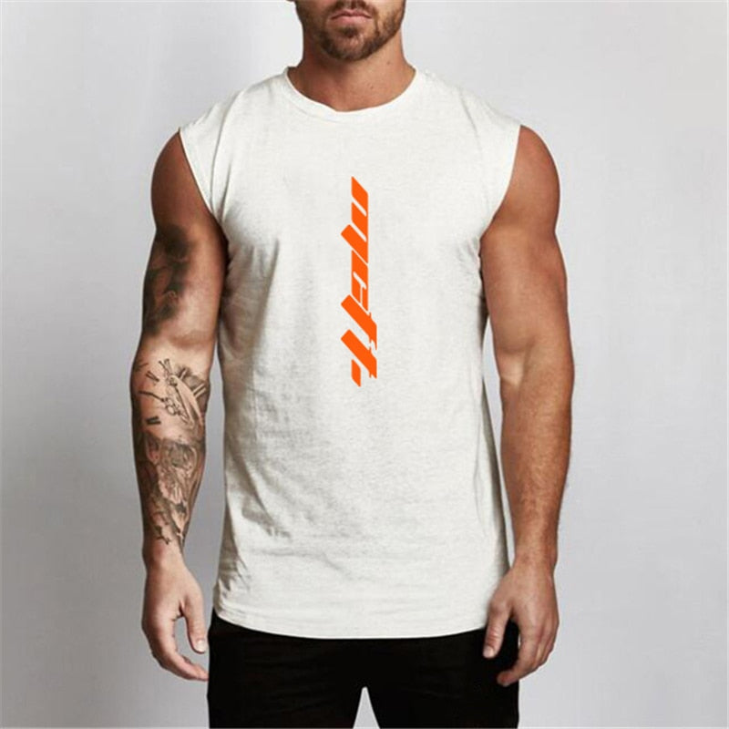 Gym Tank Top Men Workout Sleeveless Shirt Bodybuilding