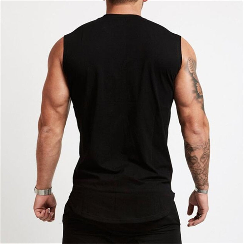 Gym Tank Top Men Workout Sleeveless Shirt Bodybuilding