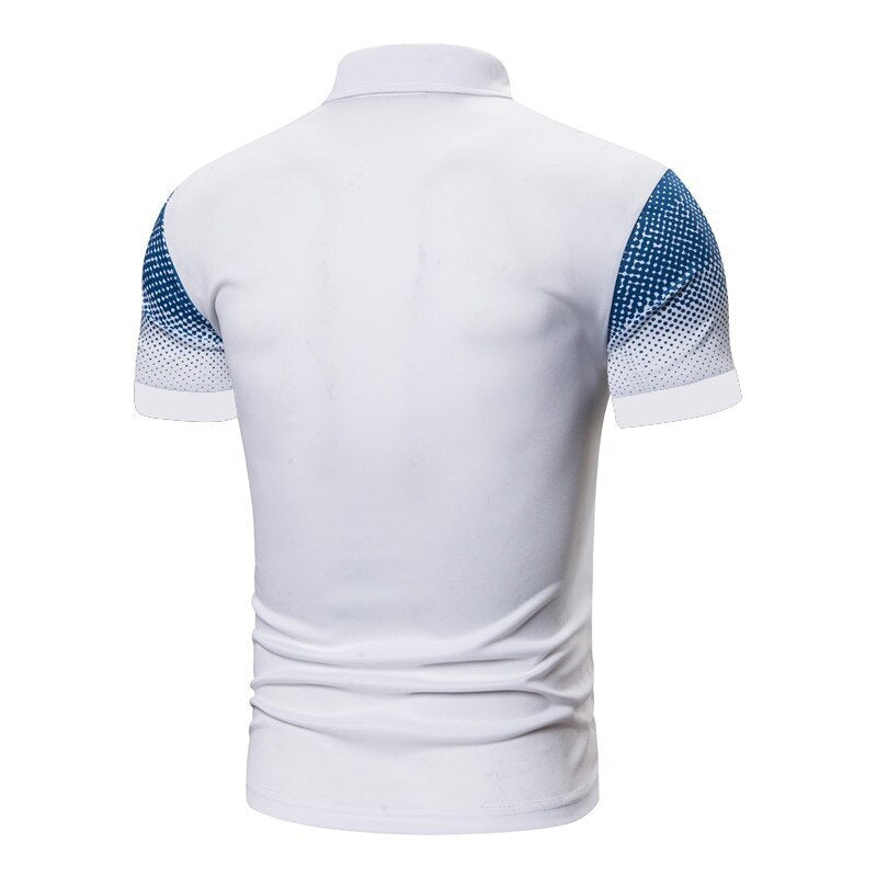 2022 New Summer Casual Polo Shirt Men Short Sleeve Business Shirt Fashion Design Tops Tees