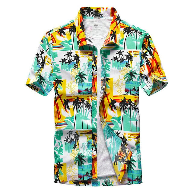Men's Short Sleeve Hawaiian Shirt Fast drying