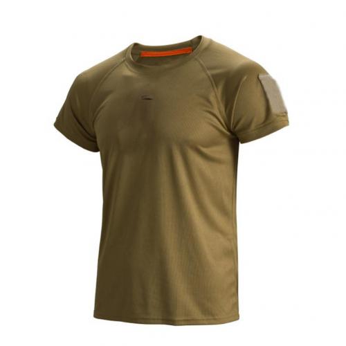 Men Tactical Breathable Tshirt Military Polyester Quick Drying T-Shirts Army Short Sleeve Wear Resistant Tee Soldier Breathable