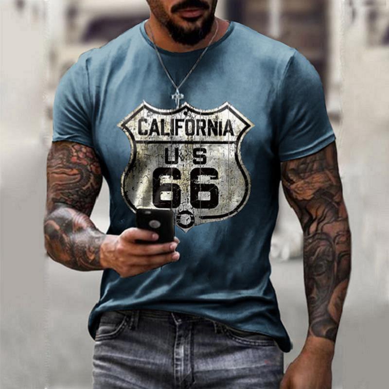 Route 66 California Short Sleeve Men T-Shirt