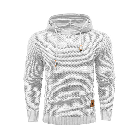 3D Pattern Outdoor Sports Men Solid Color Casual Hoodie
