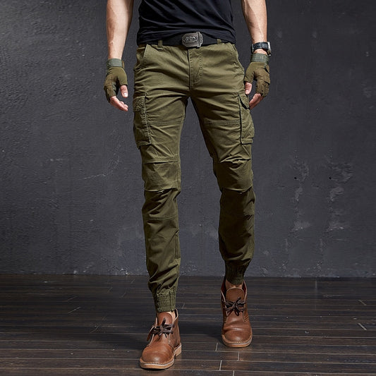 Fashion High Quality Slim Military Camouflage Casual Tactical Cargo Pants Streetwear